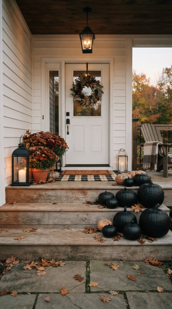 Painted Black Pumpkins