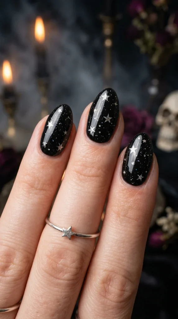 Classic Spooky Halloween Nails