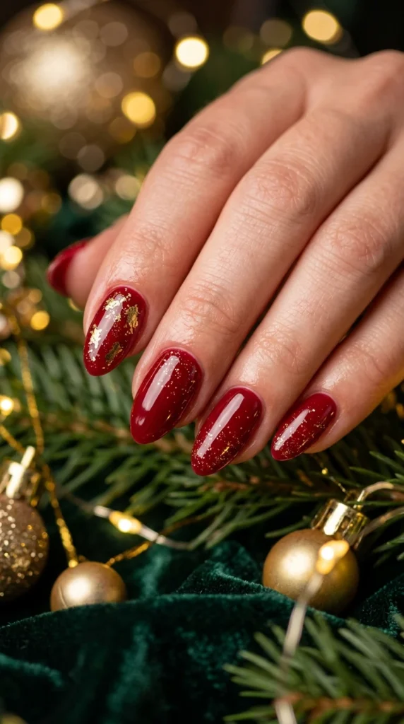 Classic Red Holiday Nails