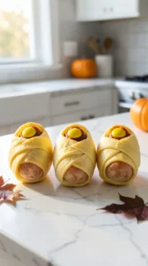Crescent Roll Mummy Hot Dogs