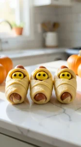 1. Crescent Roll Mummy Hot Dogs