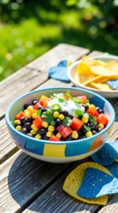 Fiesta Black Bean & Corn Dip