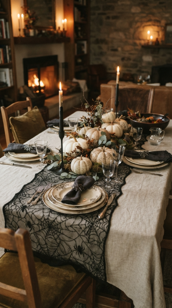 Spider Web Table Runner