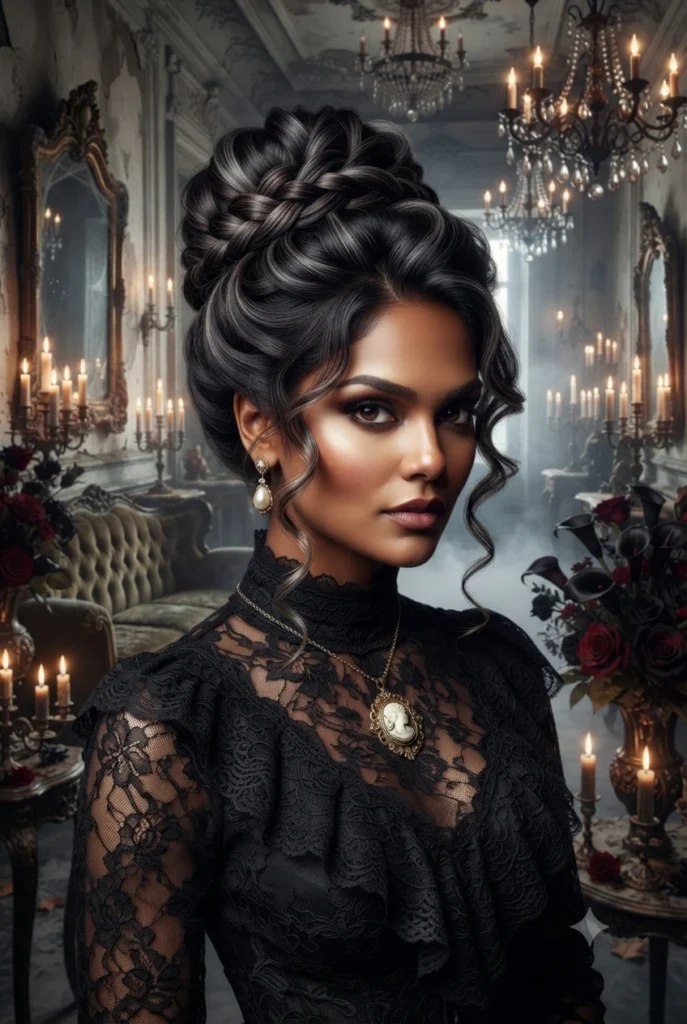Gothic Victorian Updo