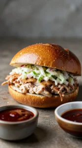 Grilled BBQ Pulled Chicken Sandwich Spread