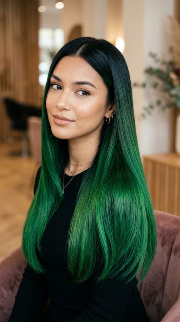 Poison Green Ombre