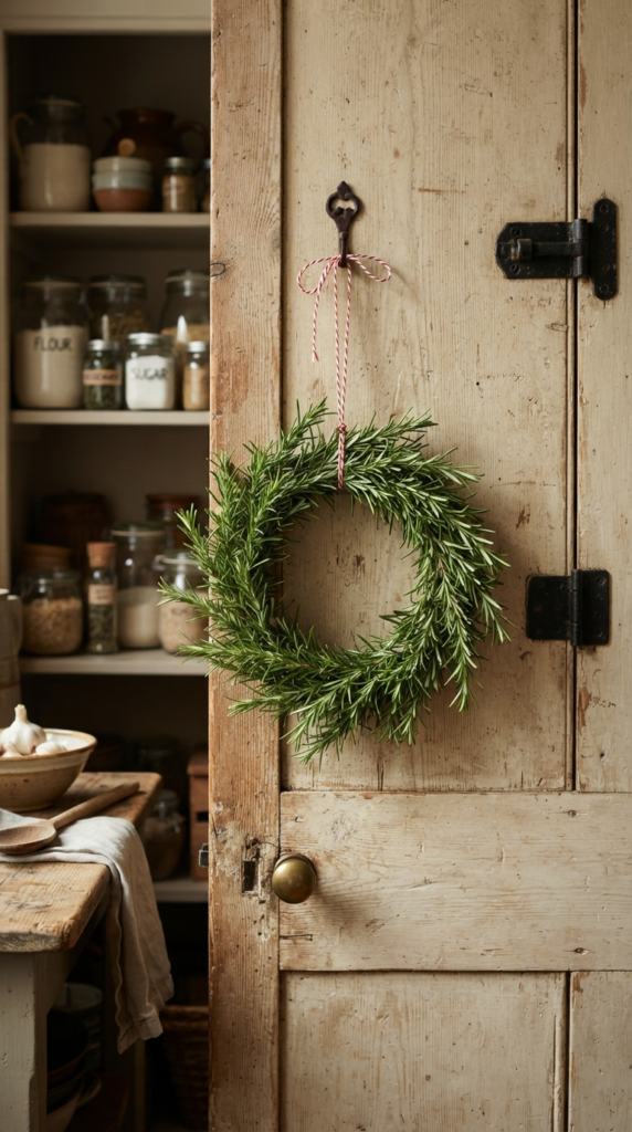 Rosemary Herb and Berry Kitchen Wreath