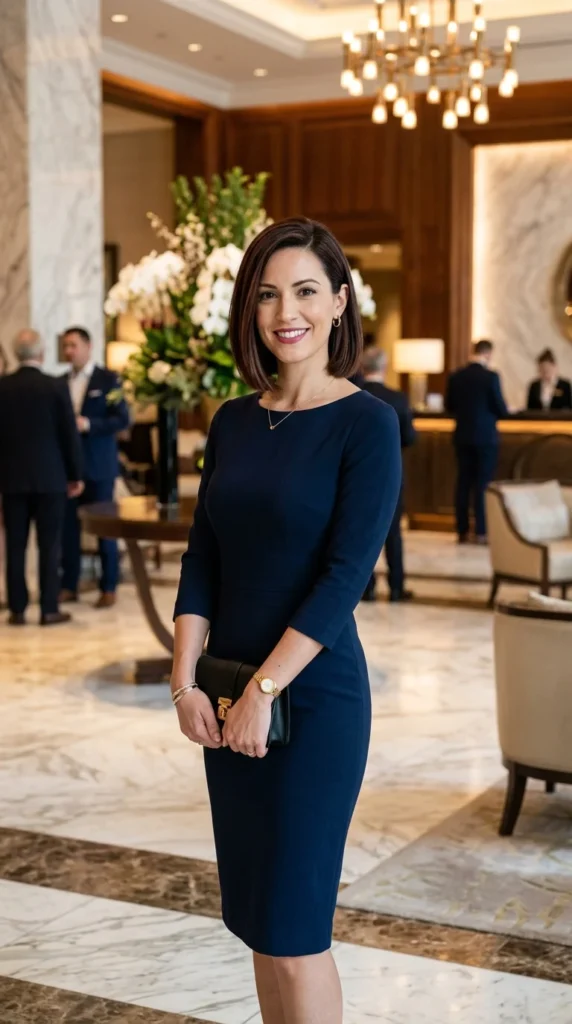 12. Chin-Length Bob with Side Part