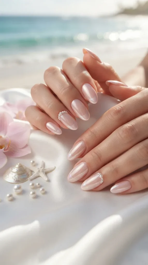 12. Seashell Pink French Tips