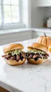 Bloody BBQ Pulled Pork Sliders