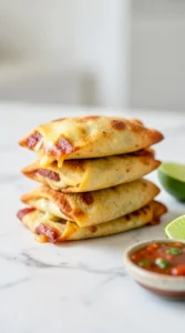 Homemade Cheesy Egg & Bacon Taquitos