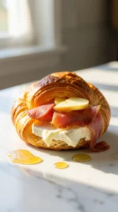 Sweet Apple, Brie & Prosciutto Croissant