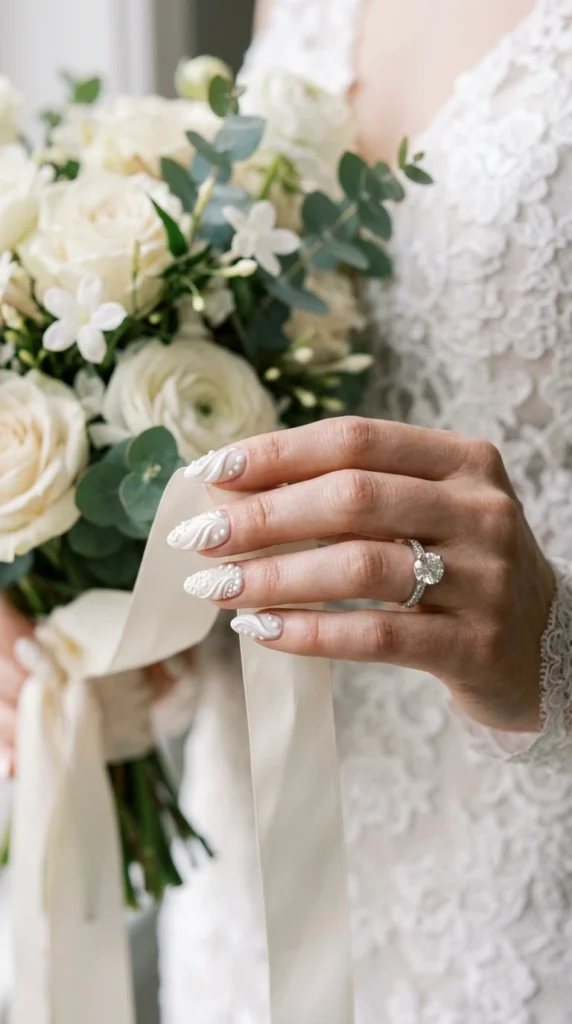 Satin Ribbon Elegant Nails