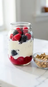 Greek Yogurt & Honey Berry Parfait Jars