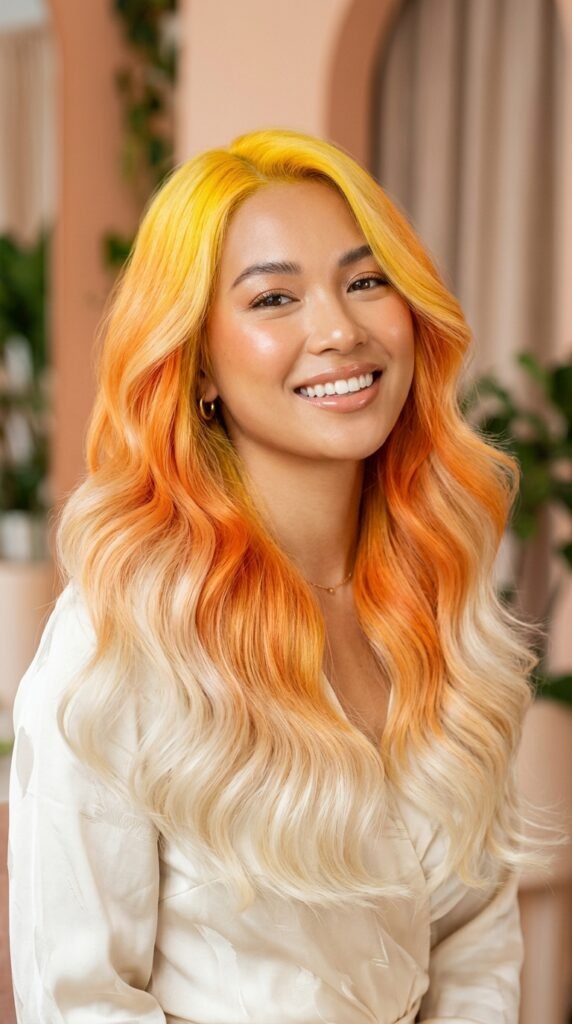 Candy Corn Ombre Hair