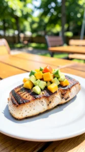 Grilled Swordfish Steaks with Mango Salsa