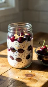 Cherry Vanilla Almond Overnight Oats