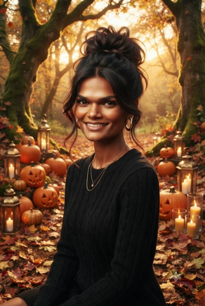 Messy Bun Witch Style