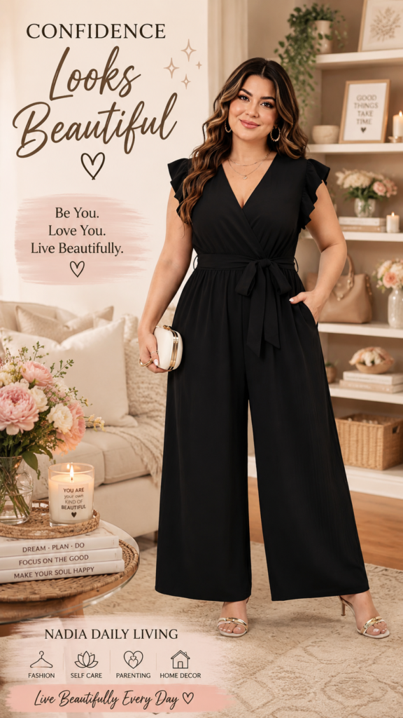 Plus Size Formal Jumpsuit