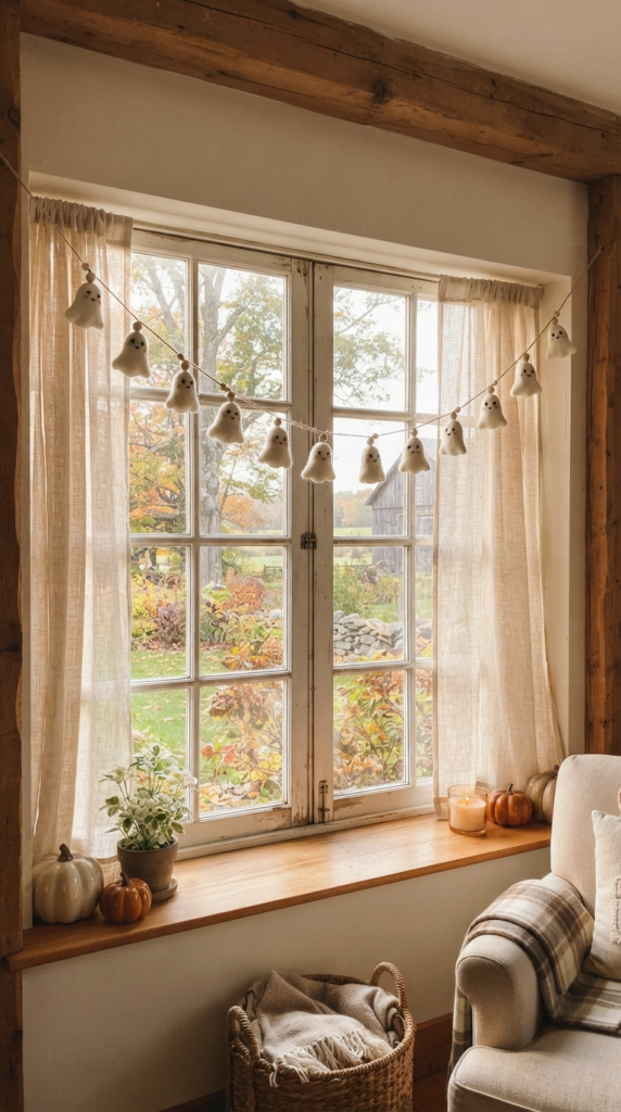 Glow-in-the-Dark Ghost Garland