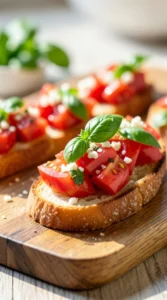 Mini Tomato Basil Bruschetta