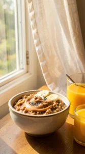 Peanut Butter & Banana Protein Oatmeal