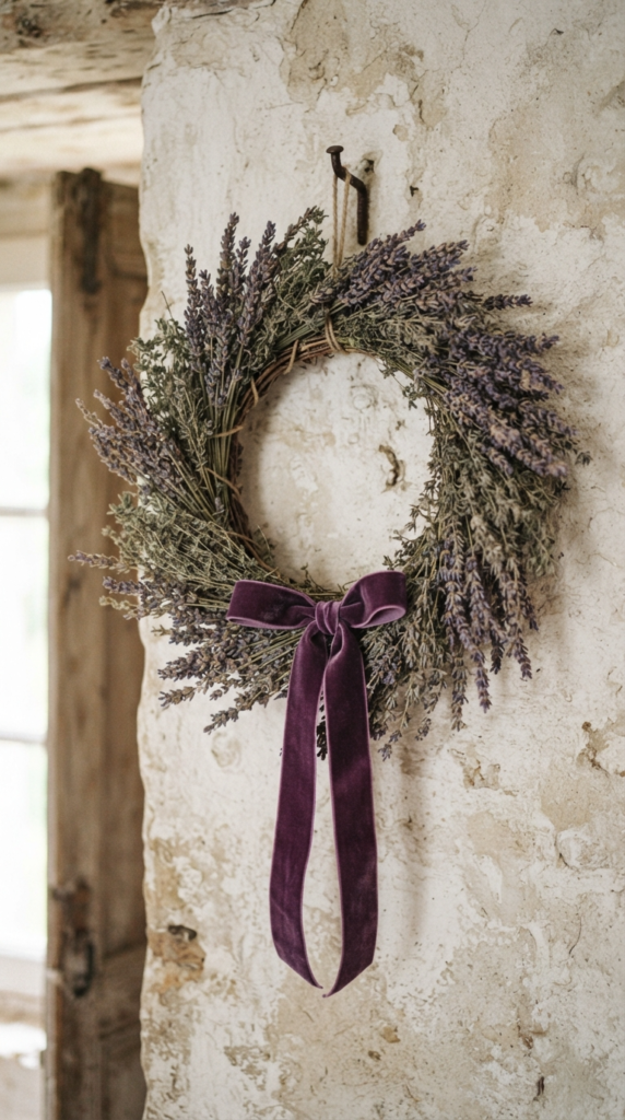 Dried Lavender and Thyme Winter Wreath