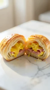 Crispy Ham, Egg & Cheese Croissant Pockets