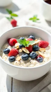  Protein-Packed Oatmeal Bowls with Berries and Seeds