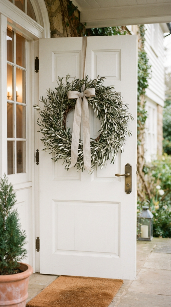 Simple Olive Branch Peace Wreath