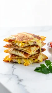 Cheesy Bacon & Egg Breakfast Quesadillas