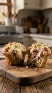 Smoked Turkey & Cheese Breakfast Muffins