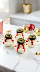 Spooky Eyeball Deviled Eggs