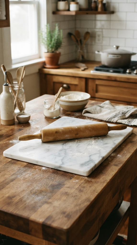 A Simple Marble Pastry Slab