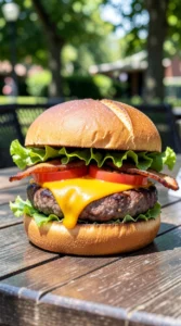 Classic Backyard All-Beef Bacon Cheeseburgers