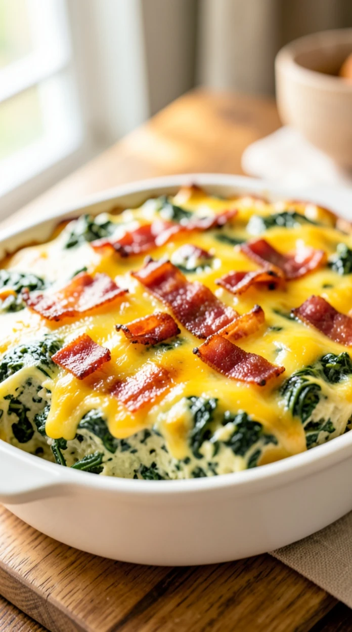 Warm Spinach and Bacon Dip