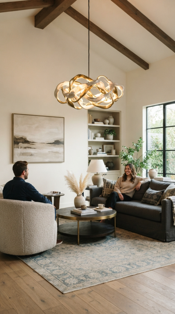 Add a Chandelier or Statement Pendant