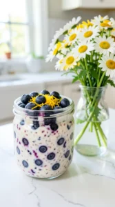 Blueberry Lemon Zest Overnight Oats