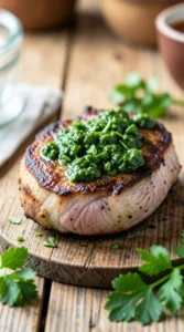 Smoky Chimichurri Grilled Pork Chops