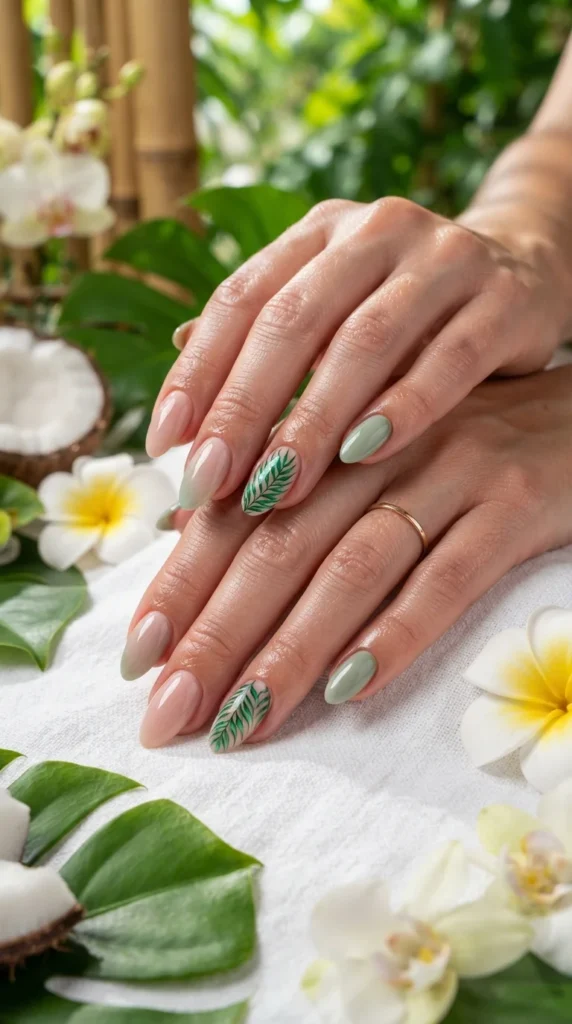 3. Tropical Palm Leaf Accent