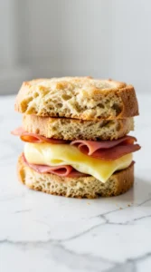  Freezer-Friendly Ham & Swiss Biscuit Stack