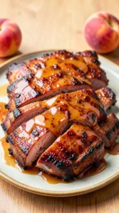 Spicy Peach Glazed BBQ Ribs