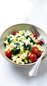Spinach, Feta & Egg White Scramble