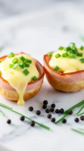 Crispy Baked Ham & Cheese Egg Cups