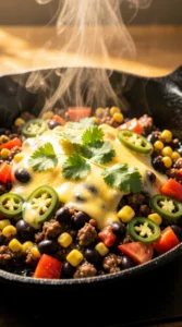 Fiesta Black Bean & Ground Beef Skillet