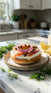 Smoked Salmon & Cream Cheese Bagel Thins