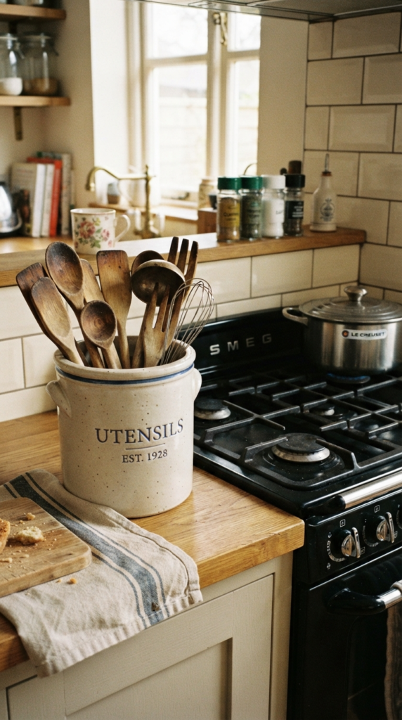 The Slim Glass Utensil Crock