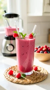 Berry Blast Cottage Cheese Smoothie