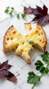 Cheesy Vampire Garlic Bread Bat Wings