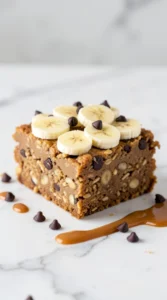 Chunky Peanut Butter & Banana Baked Oatmeal